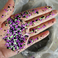 Belo tamanho de confete de confetes de pó de brilho para artesanato de ornamentos flocos de glitter formas de arte de unhas